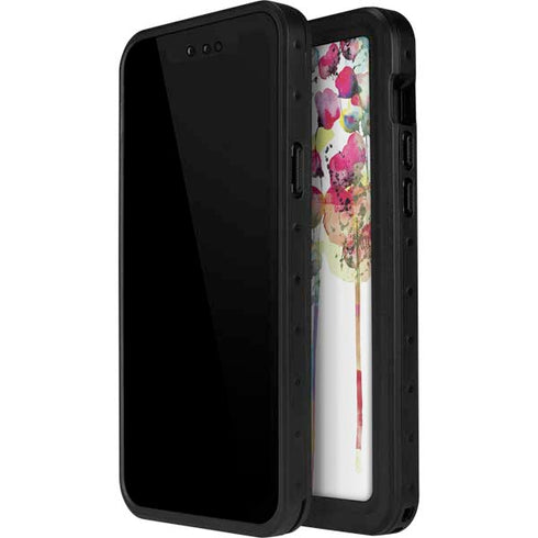 Painted Flowers iPhone 15 Plus Waterproof Case